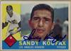 1960 Topps Sandy Koufax on Sportscollectors.Net