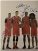 Zach LaVine & Lauri Markkanen & Wendell Carter Jr & Coby White on Sportscollectors.Net