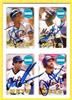 Darryl Strawberry, Dwight Gooden, Mookie Wilson & Howard Johnson auto'd 2013 Topps Archives '69 4 in 1 Sticker on Sportscollectors.Net