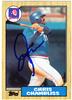 Chris Chambliss 87 Topps in blue sharpie on Sportscollectors.Net