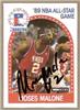 Moses Malone auto'd 1989 Hoops #84 on Sportscollectors.Net