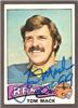 Tom Mack auto'd 1975 Topps #420 on Sportscollectors.Net