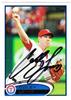Colby Lewis 2012 Topps in black sharpie on Sportscollectors.Net