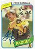 Fred Kendall 1980 Topps on Sportscollectors.Net