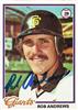 Rob Andrews 1978 Topps on Sportscollectors.Net