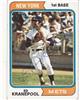 Ed Kranepool '74 Topps in ballpoint on Sportscollectors.Net