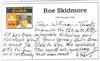 Roe Skidmore Custom 3x5/Note (His) on Sportscollectors.Net