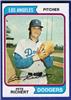 Pete Richert - 1974 Topps - Los Angeles Dodgers on Sportscollectors.Net