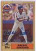 Rafael Santana Certified Topps on Sportscollectors.Net