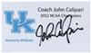 2012 - John Calipari on Sportscollectors.Net