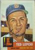 1953 Topps Ted Lepcio on Sportscollectors.Net