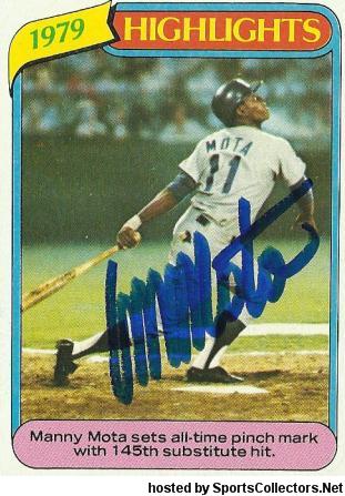 1980 Topps Baseball: #104 Manny Mota