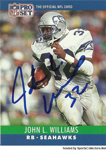 : Football NFL 1993 SP #252 John L. Williams Seahawks